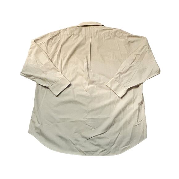 Covington Beige Button-Down Shirt Mens Size XXL 18-18.5 34-35 - Picture 6 of 6